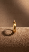 Hand-Finished 18k Gold Hoop Earrings