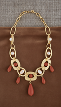 Statement Necklace in 22k Gold